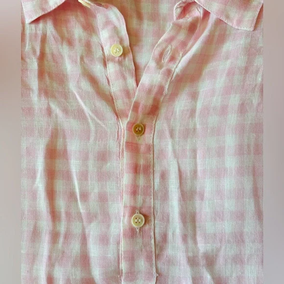 CP Shades Linen Gingham Top - Picture 9 of 12